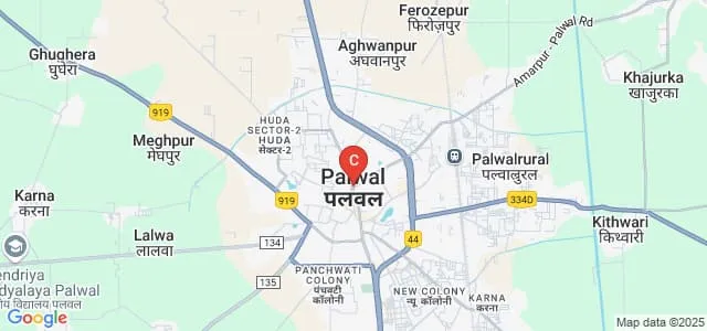 Government College for Girls, Palwal Map