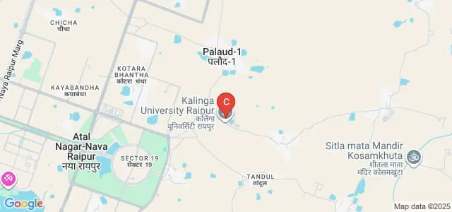 Faculty of Pharmacy, Kalinga University, Raipur Map
