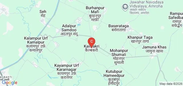 Ch Sher Singh Chikara Smarak Mahavidyalaya, Amroha Map