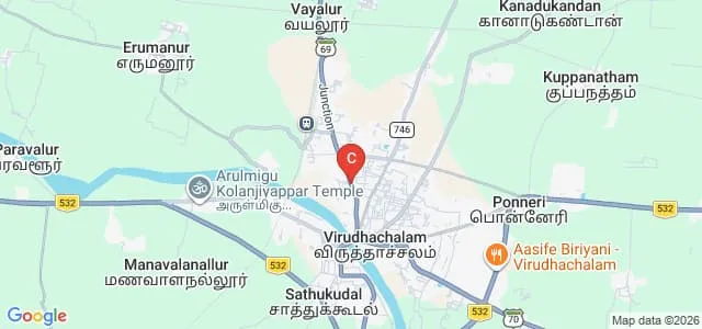 Sri Viruthambigai College of Education, Cuddalore Map