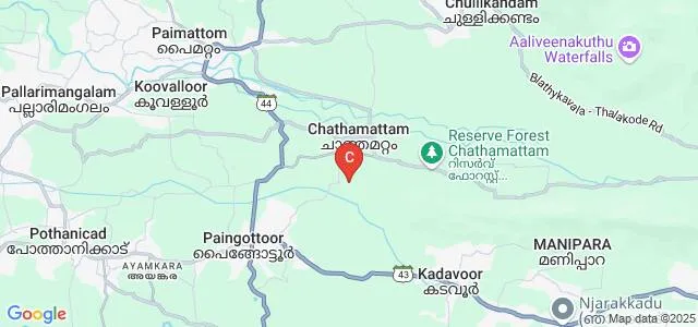 Sree Narayana Guru College of Arts and Science, Paingottoor Map