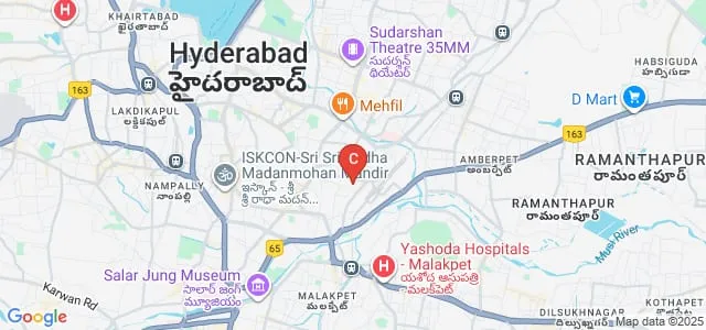 Badruka College Post Graduate Centre, Hyderabad Map