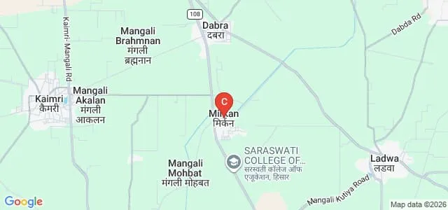 Shanti Niketan College of Engineering, Hisar Map
