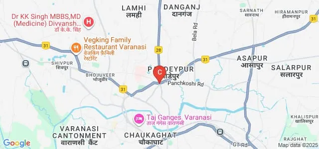 Sudhakar Mahila Vidhi Mahavidyalaya, Varanasi Map