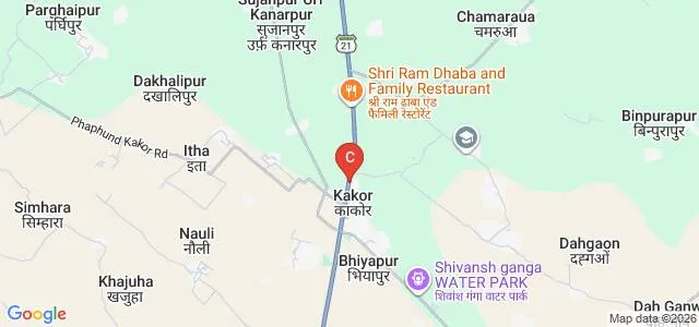 Prakash Chand Mahavidyalaya, Auriya Map