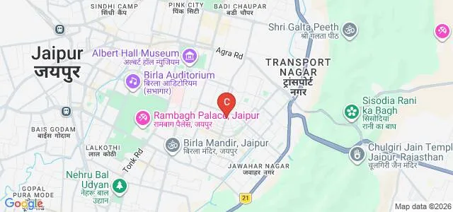 Mira Girls College, Jaipur Map