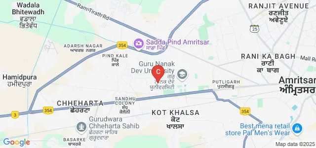 Central Institute of Petrochemicals Engineering and Technology, Amritsar Map