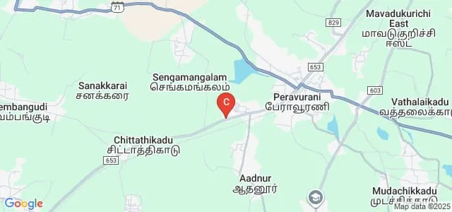 Sri Venkateshwara College of Arts and Science, Peravurani Map