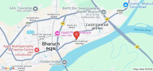 College of Agriculture, Bharuch Map