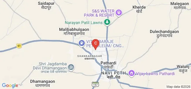 Shri Anand College of Pharmacy, Pathardi Map