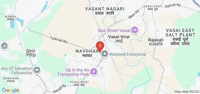 Vidyavardhini's Annasaheb Vartak College of Arts Kedarnath Malhotra College of Commerce and ES Andrades College of Science, Palghar Map