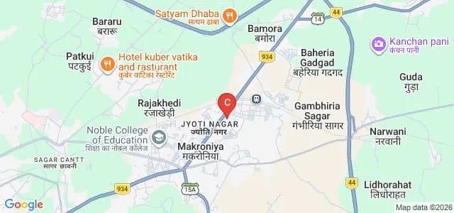 BT Institute of Excellence, Sagar Map