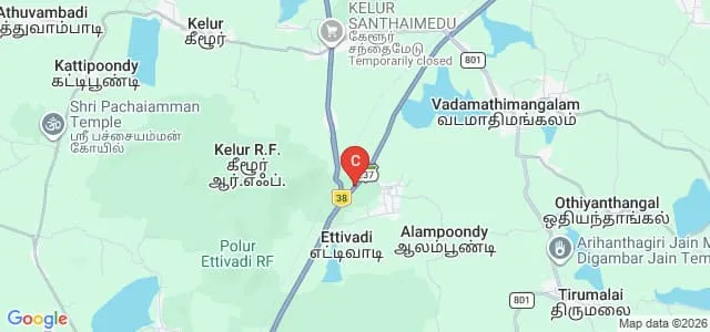Sri Renugambal College of Physical Education, Polur Map
