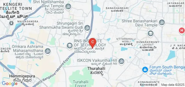 Sadhana PU and Degree College, Bangalore Map