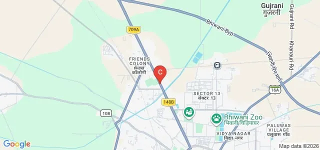KCM Army College of Education, Bhiwani Map
