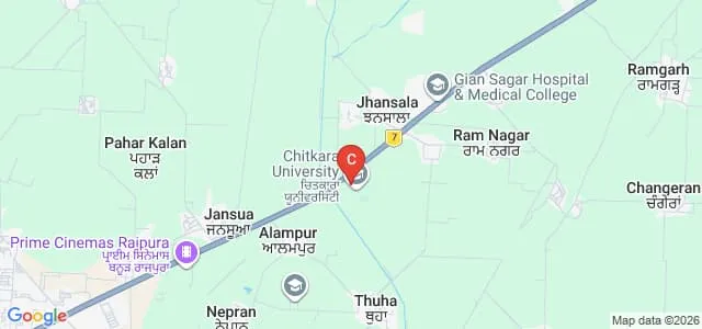 Chitkara College of Education, Patiala Map