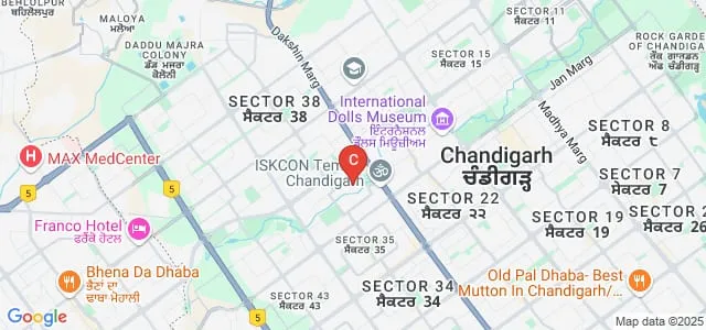 MCM DAV College for Women, Chandigarh Map