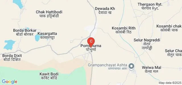 Chintamani College of Commerce, Pombhurna Map