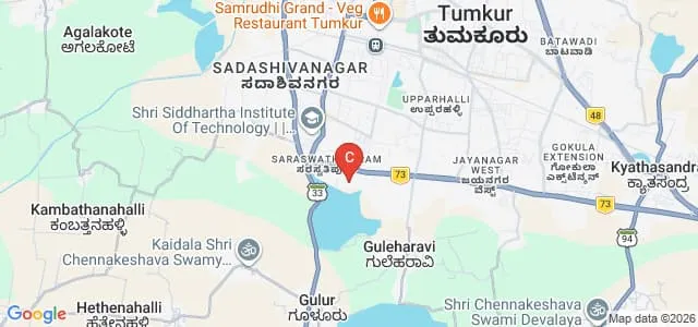 Ashwini School of Nursing, Tumkur Map