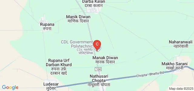CDL Government Polytechnic, Sirsa Map