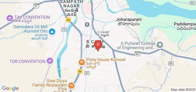 Government College for Men, Kurnool Map