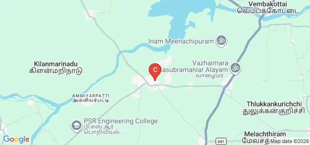 PSR College of Education, Sevalpatti Map