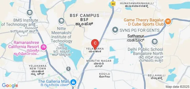Reva First Grade College, Bangalore Map