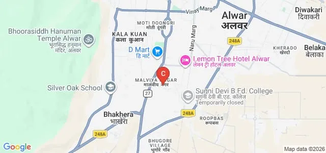 Arya Mahila Teachers Training College, Alwar Map