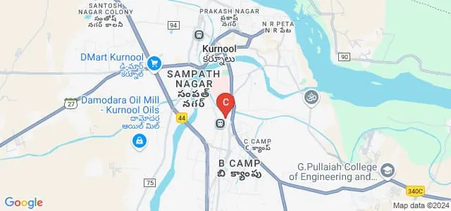Geethanjali College of Nursing, Kurnool Map