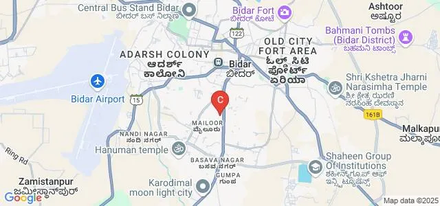 BV Bhoomaraddi College of Arts Science and Commerce, Bidar Map