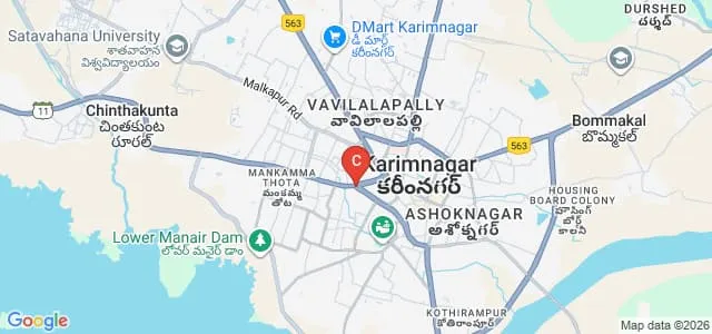 Vaniniketan College of Education, Karimnagar Map