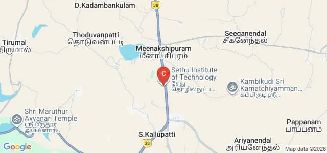 Sethu Institute of Technology, Kariapatti Map
