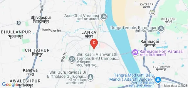 Sunbeam College for Women, Varanasi Map