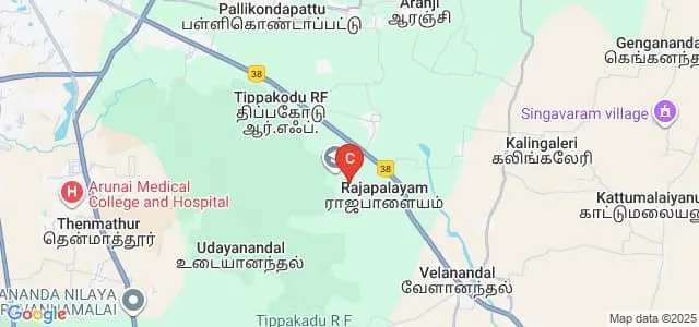 Sun Arts and Science College, Tiruvannamalai Map