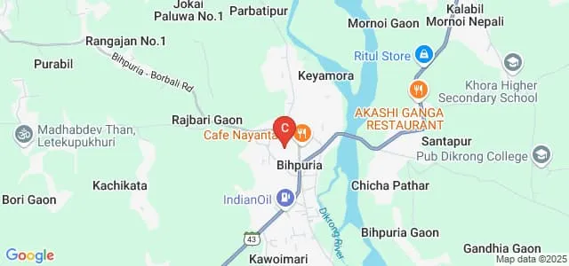 Bihpuria College, Lakhimpur Map