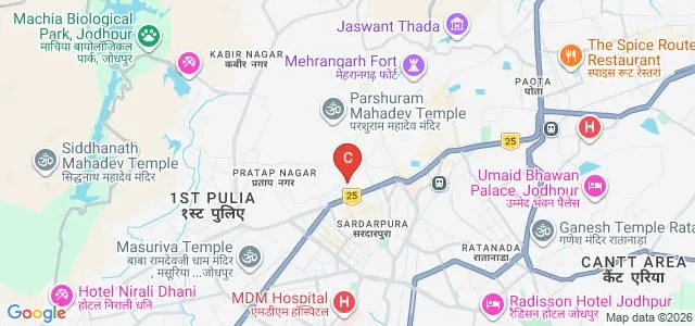 Shah Goverdhan Lal Kabra Teachers College, Jodhpur Map