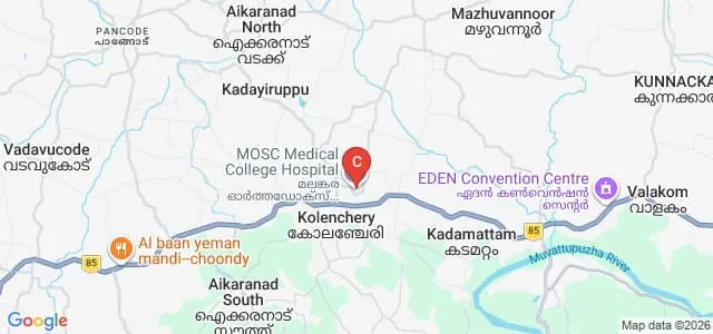 Malankara Orthodox Syrian Church Medical College, Kolenchery Map