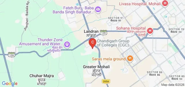 Chandigarh College of Pharmacy Landran Campus, Mohali Map