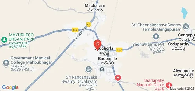 Dr BRR Government Degree and PG College, Jadcherla Map