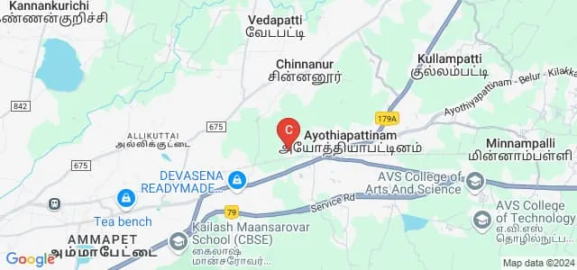 Vysya Institute of Management Studies, Salem Map