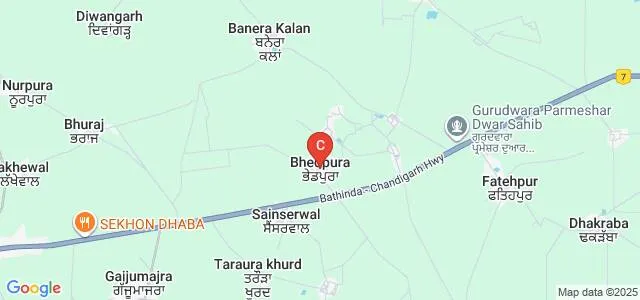 Bahra College of Law, Patiala Map