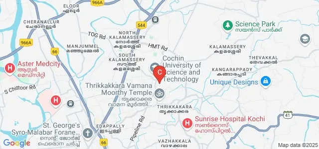Cochin University of Science and Technology, Kunjali Marakkar School of Marine Engineering, Ernakulam Map