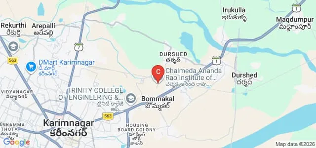 Chalmeda Ananda Rao Institute of Medical Sciences, Karimnagar Map