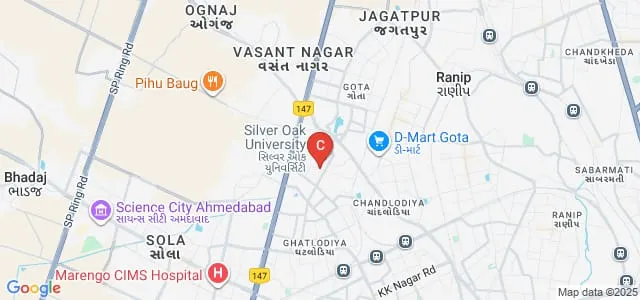 Silver Oak College of Physiotherapy, Ahmedabad Map