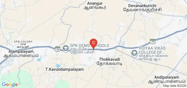 KS Rangasamy College of Technology, Tiruchengode Map
