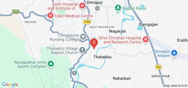 Bosco College of Teacher Education, Dimapur Map