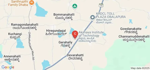 Akshaya Institute of Technology, Tumkur Map