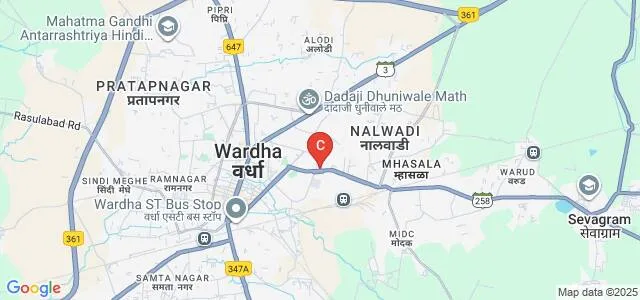 Yeshwant Mahavidyalaya, Wardha Map
