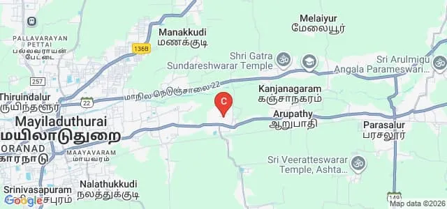AVC College, Mayiladuthurai Map