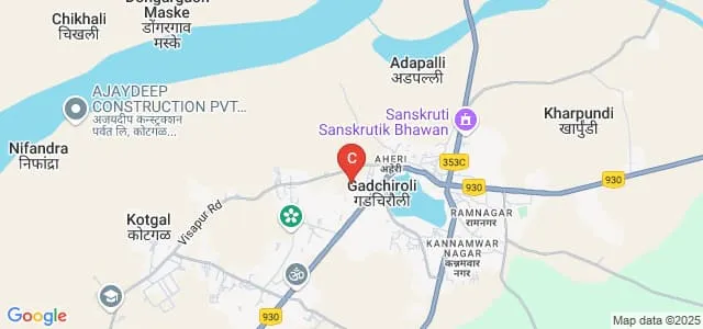 Fule Ambedkar College of Social Work, Gadchiroli Map